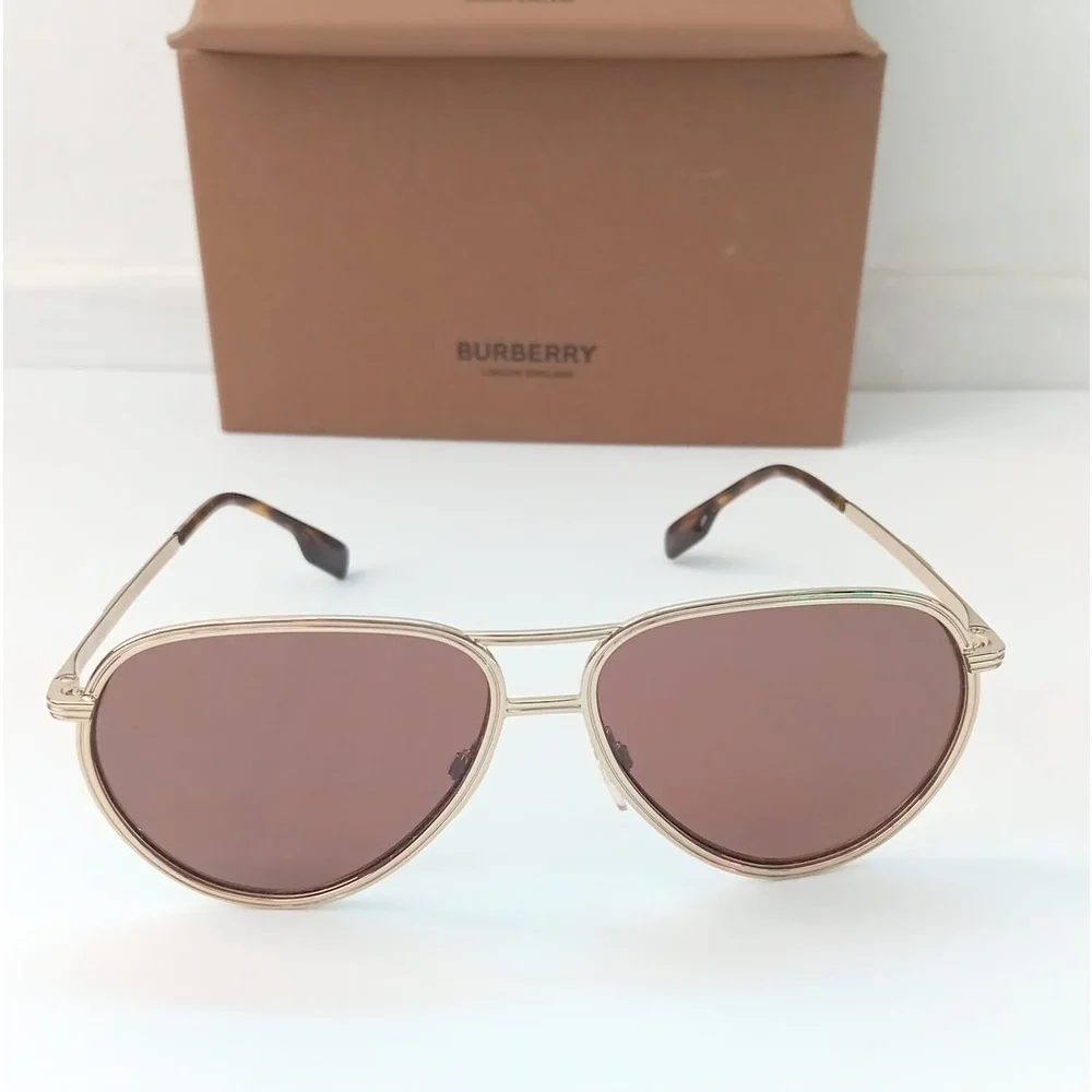 Burberry BE3135 110973 Scott Men Pilot Dark Brown Sunglasses